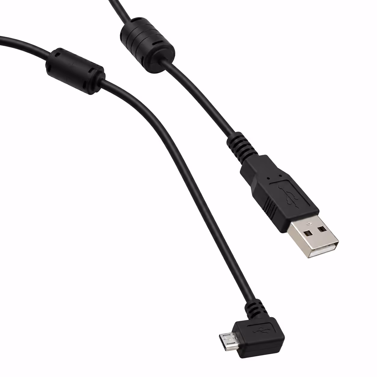 USB to Micro B Cable, 6', Right Angle